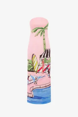 Ava Bustier Maxi Dress - Riviera Print