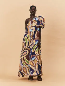 Dijon Maxi Dress - Paisly Print