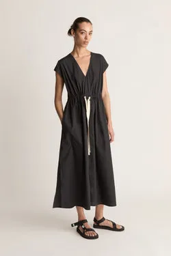 LM Poplin V Neck Dress
