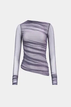 THE 'LUCID' MESH LONG SLEEVE TOP