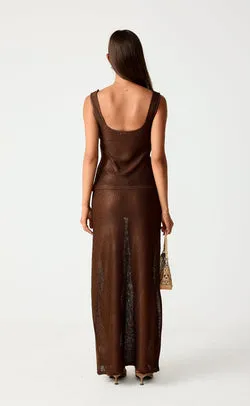 Lulah Maxi Skirt (Chocolate)