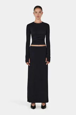 Gerard Wool Skirt Black