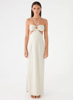 Laid Bare Maxi Dress - Desert Stripe