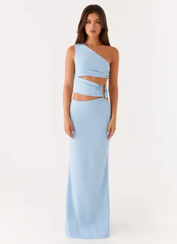 Laylani Cut Out Maxi Dress - Blue