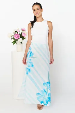 Leila Maxi Skirt - Azure Blue - SALE