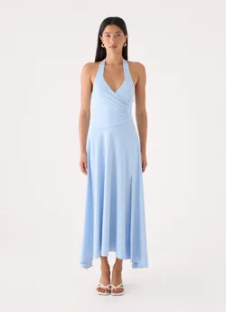 Lenno Midi Dress - Sky Blue
