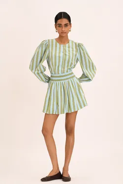 Leonie Skirt  - Chene Stripe