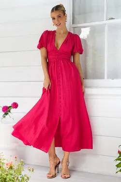 Lillie Dress - Fuchsia Pink - FINAL SALE