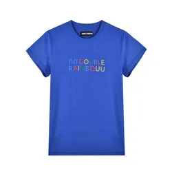 RAINBOUU LOGO BLUE UNI TEE