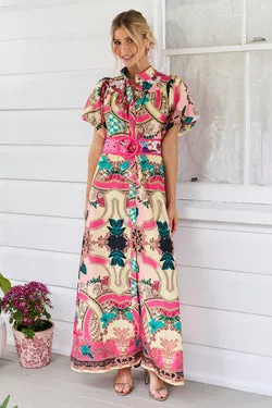 Luisa Maxi Dress - Palermo Pink - EXCLUSIVE