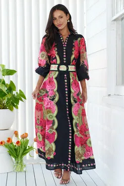Luna Maxi Dress - Black - FINAL SALE