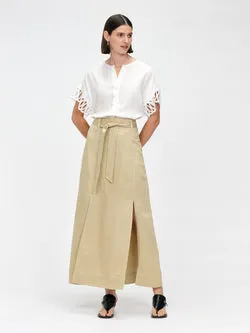 LUXE LINEN MAXI SKIRT