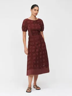 GEO PETALS SPLICED SKIRT