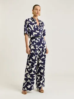 INK SHADOW LEAF RELAXED PANT