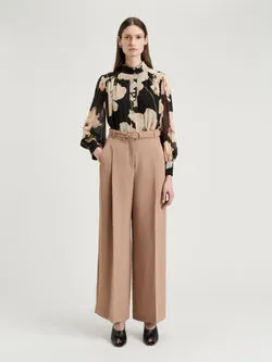 BLUSH POPPY GEORGETTE BLOUSE