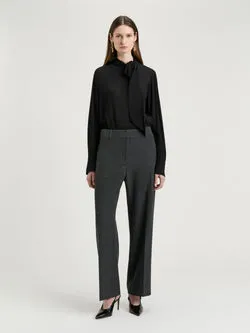GEORGETTE SCARF NECK BLOUSE