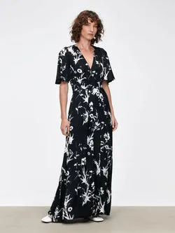 FLEUR NOIR MAXI DRESS