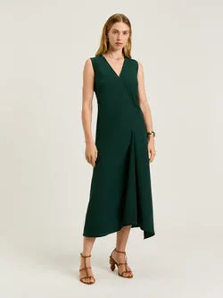 EUROPEAN LYOCELL LINEN BIAS DRESS