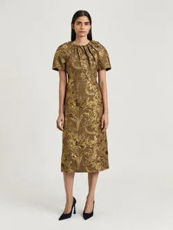 LUREX JACQUARD MIDI DRESS