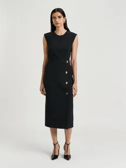 STRETCH CREPE PENCIL DRESS