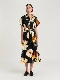 BOTANICAL FLORAL SHIRTDRESS