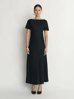 Bias Jacquard Dress