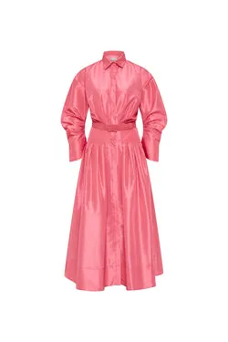 Maple Shirt Midi Dress