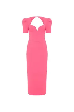 Marie Midi Dress Pink