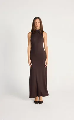 Oren Maxi Dress (Chocolate)