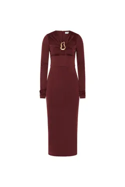 Mischa Long Sleeve Midi Dress