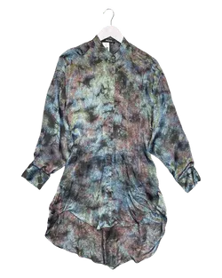 Size 1 (S) | Mes Demoiselles Flowy Satin Shirt Dress