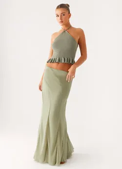 Maddox Maxi Skirt - Sage