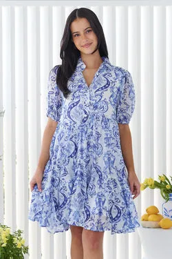 Maris Dress - Blue