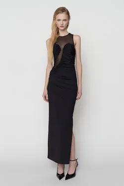 Marjo Midi Dress - Black