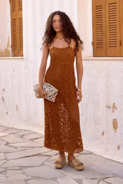 Meadow Dress In Toffee