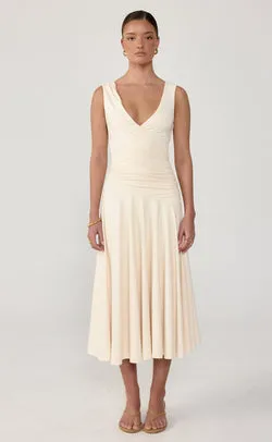 Milena Midi Dress (Oat)