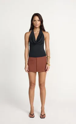 Amergio Mini Skirt (Burnt Sienna)