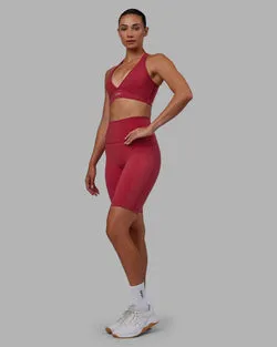 Fusion Ultra High-Rise 9" Short Pockets - Claret