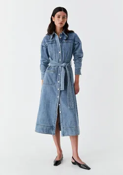 Isaac Denim Dress_Blue