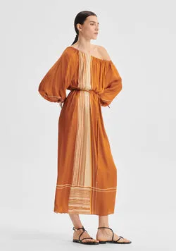 Aries One Shoulder Dress_Spice