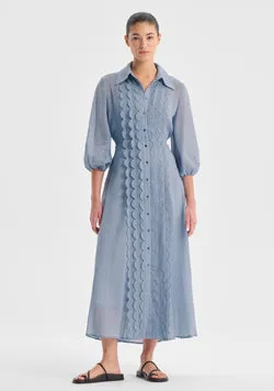 Constance Shirt Dress_Sky