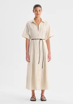 Maisey Linen Dress_Ecru