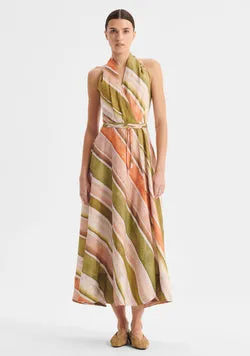 Ronni Linen Halter Dress_Print