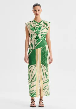 Sorrento Linen Skirt_Print