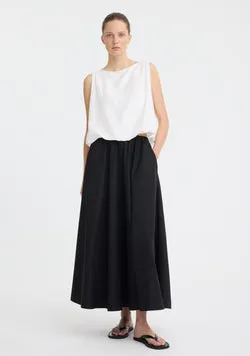 Coco Taffeta Skirt_Black