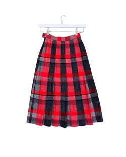Size XXS (6) | Sportscraft Wool Kilt Midi Skirt