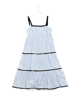 Size 12 | Macgraw Striped Tiered Maxi Dress