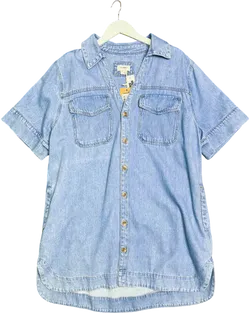 Size XS | Bassike Denim Mini Dress
