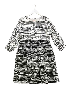 Size 10 | Gorman Black/White Striped Dress