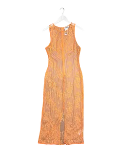 Size L | Blanca Sheer Lace Maxi Dress